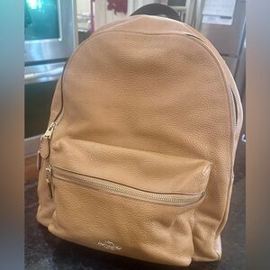 Coach Saddle Pebbled Leather “Charlie” Large Backpack